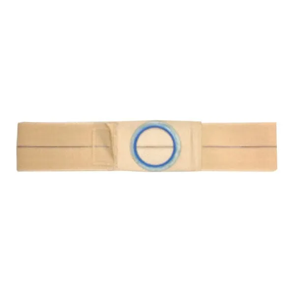 Nu-Hope Support Belt, Original Flat Panel, 2-7/8'' x 3-3/8'' Center Stoma, 5'' Wide, Prolapse Strap, 2XL (47'' to 52'' Waist), Beige