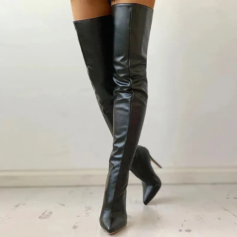 Over The Knee High Heel Boots