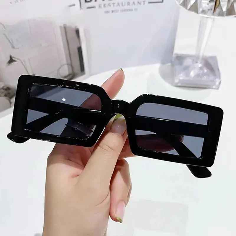 Personalized New Small Frame Rectangle Sunglasses Women Fashion Jelly Color Sun Glasses Women Travel Eyewear Uv400 Oculos De Sol