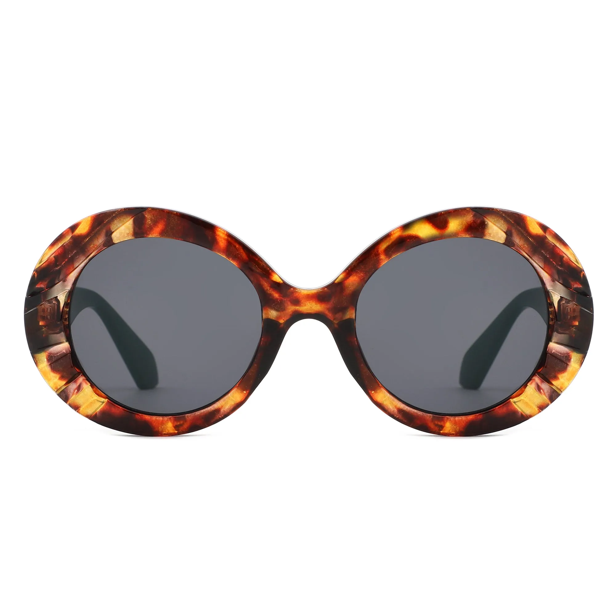 Pixo - Oversized Bold Aviator Retro Round Sunglass