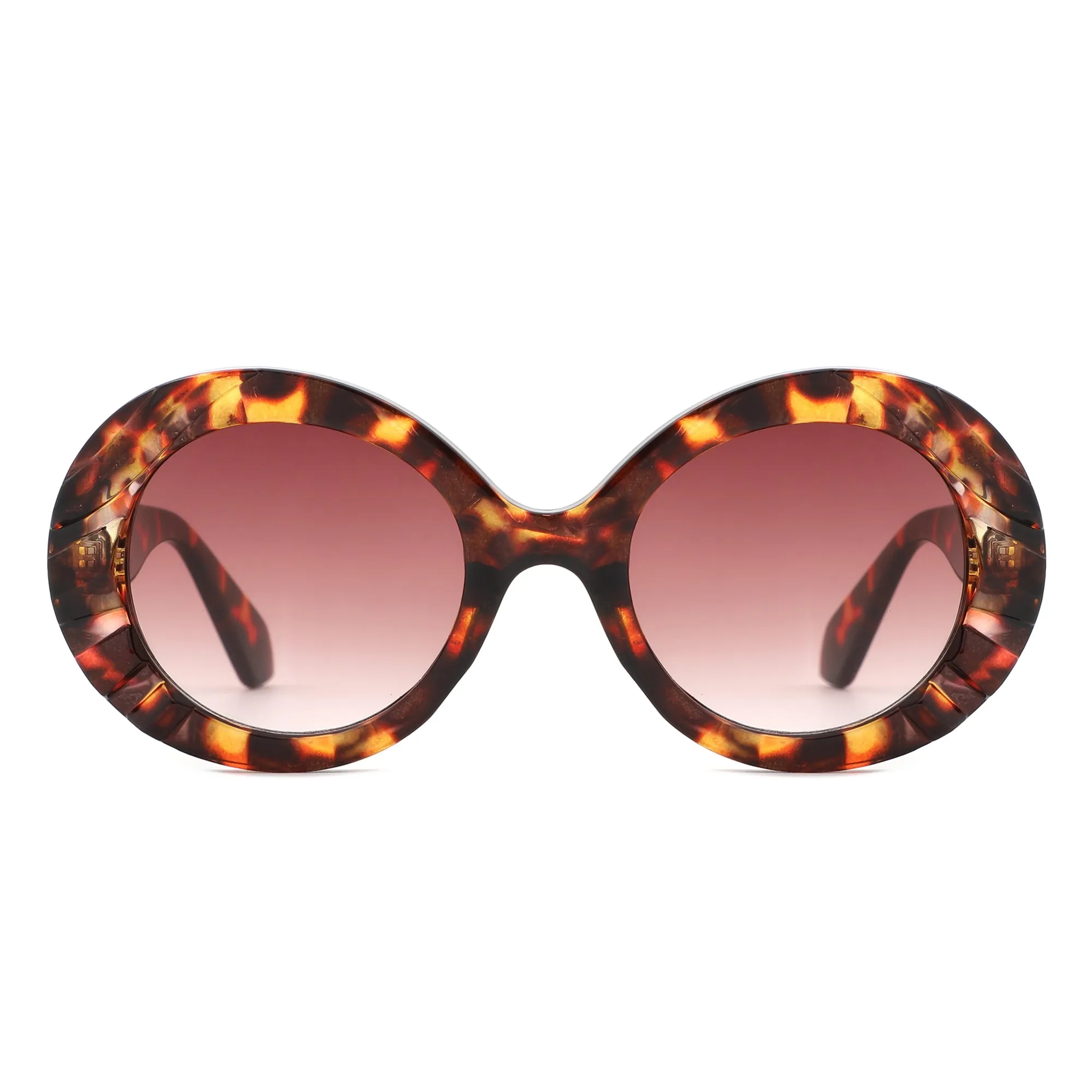 Pixo - Oversized Bold Aviator Retro Round Sunglass