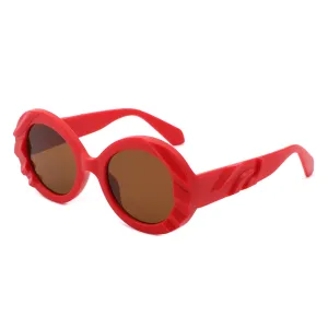 Pixo - Oversized Bold Aviator Retro Round Sunglass