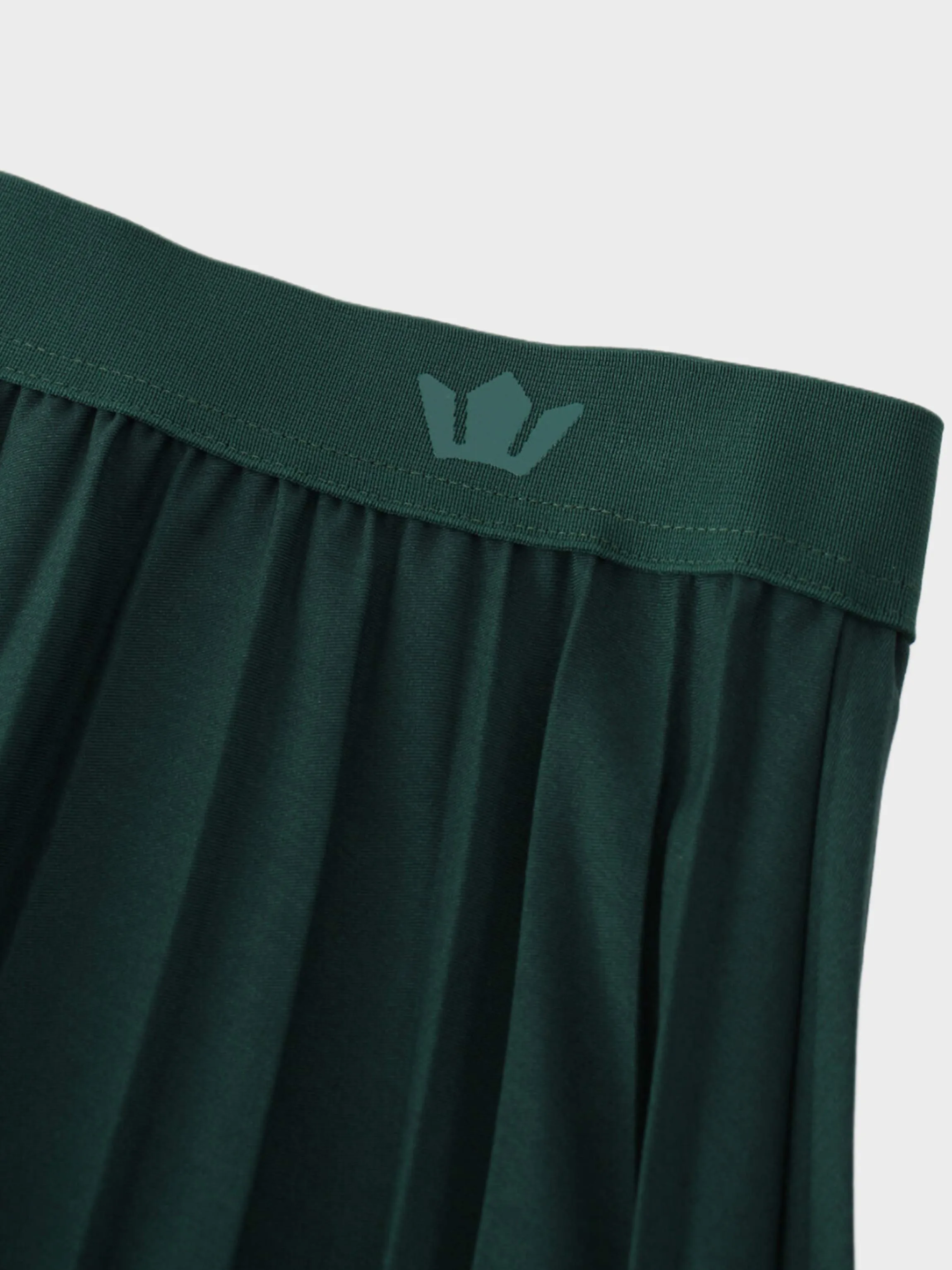 Pleated Skirt 37"-Emerald Green