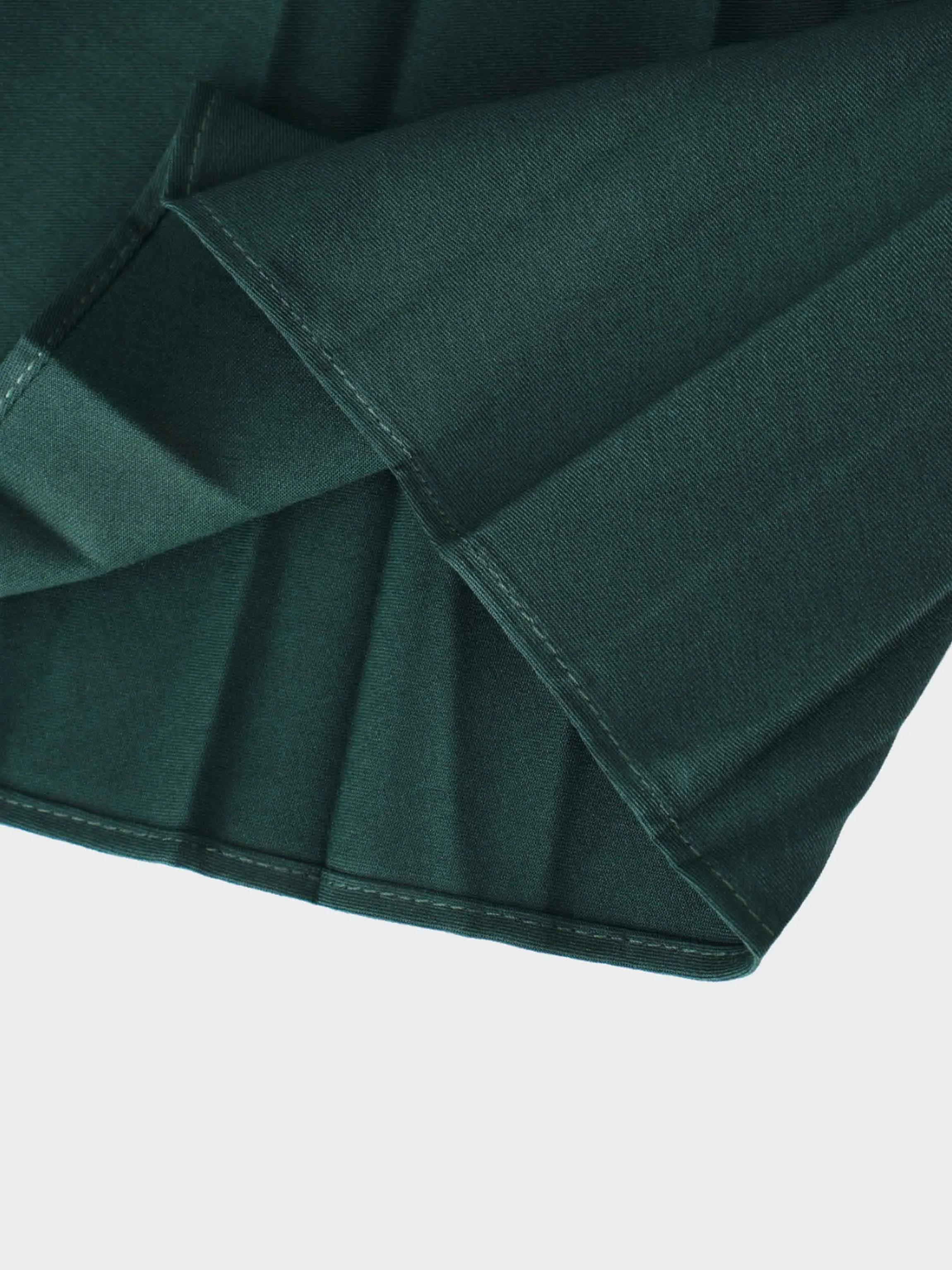 Pleated Skirt 37"-Emerald Green