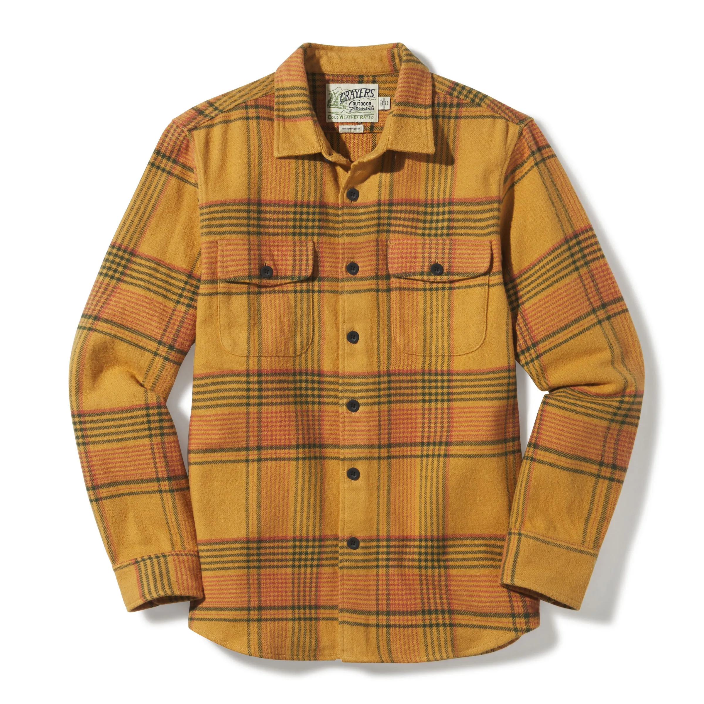 Portland Heavy Flannel  - Apple Cinnamon Green