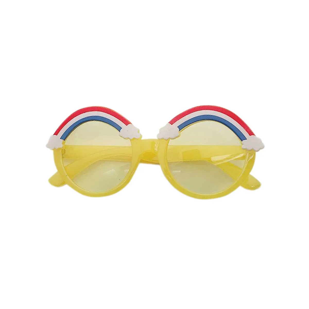 Rainbow and Clouds Sunglass, Yellow