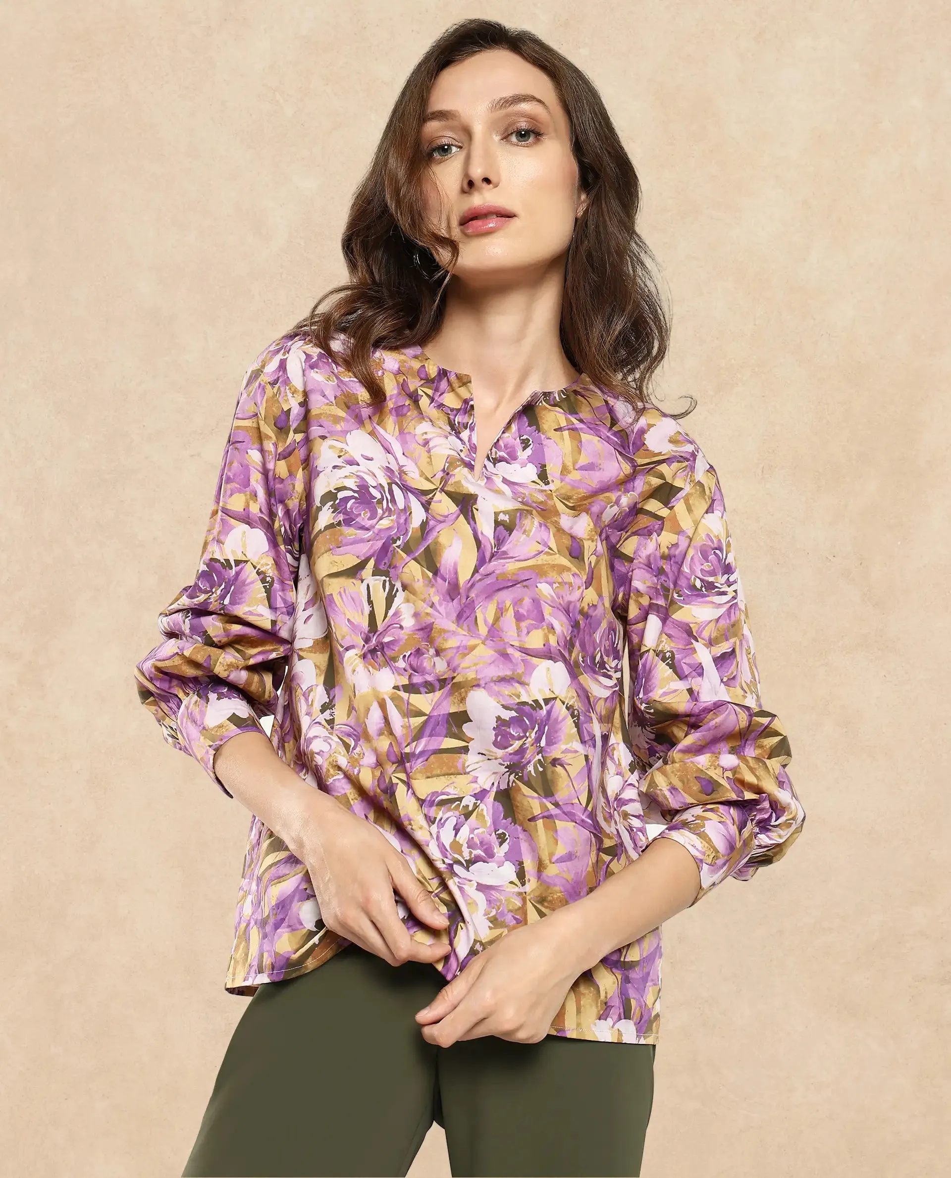 Rareism Women Myrtong Multi Printed Top