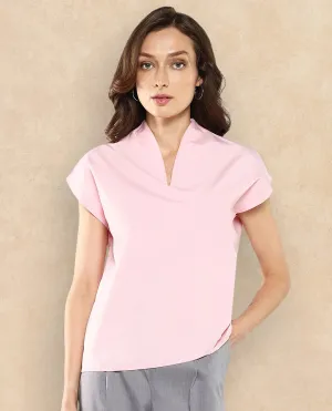 Rareism Women Nopplo Pink Plain Top