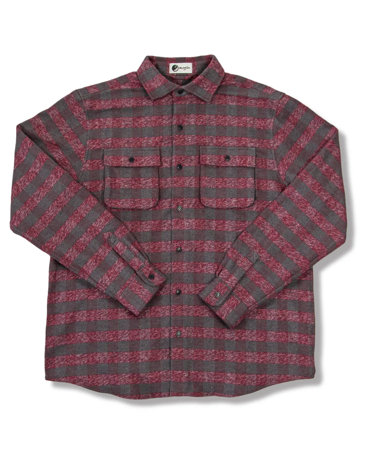 Relaxed Flannel, Burgundy