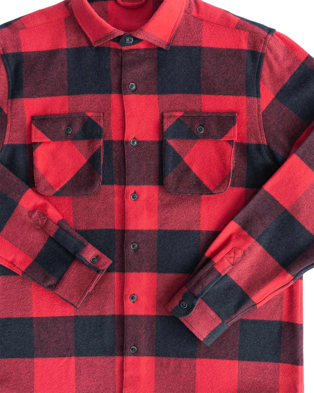 Relaxed Flannel, Giant Gingham in Vermillion