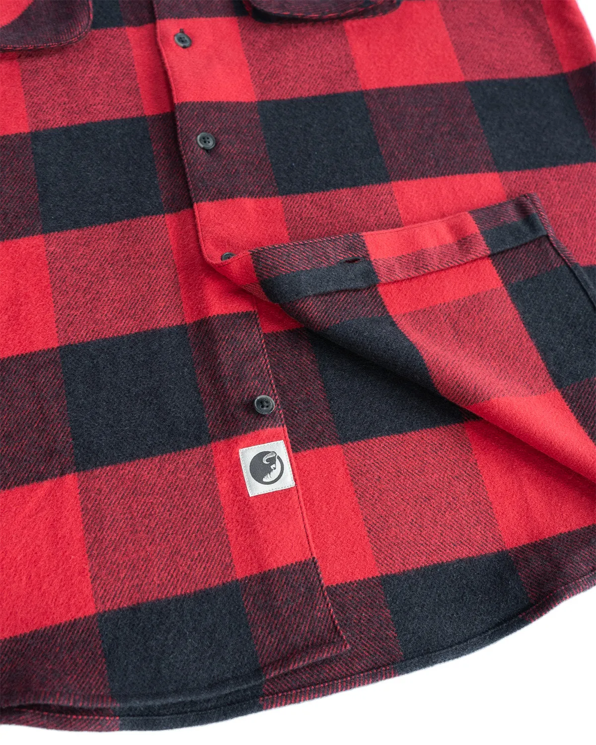 Relaxed Flannel, Giant Gingham in Vermillion