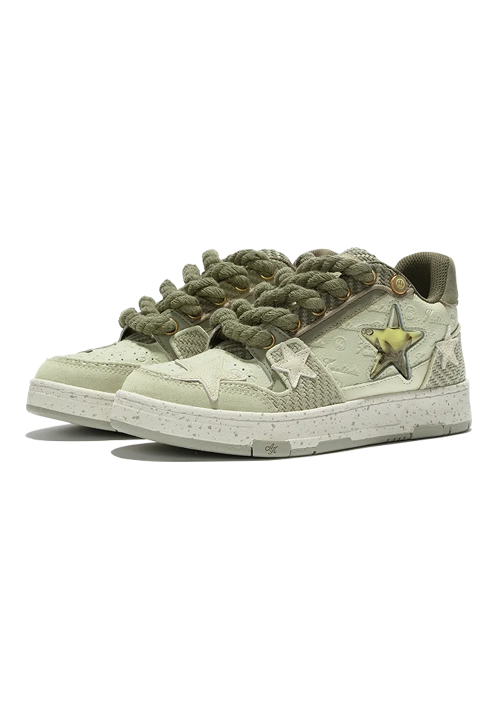 Retro Star Sneakers-West Lake Longjing Tea