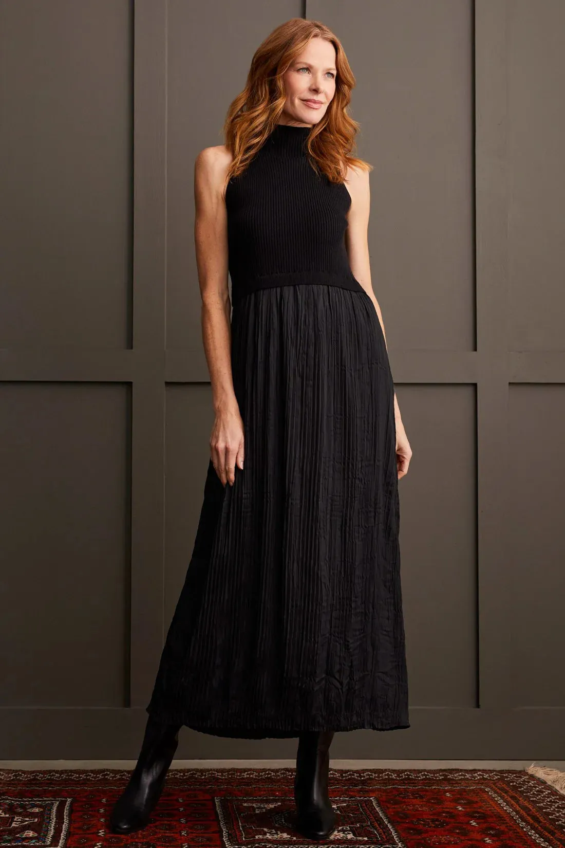 SLEEVELESS TWOFER MAXI DRESS