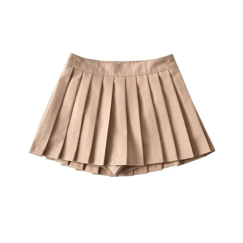 Vintage Pleated Mini Skirts: Stylish Korean Tennis Fashionista