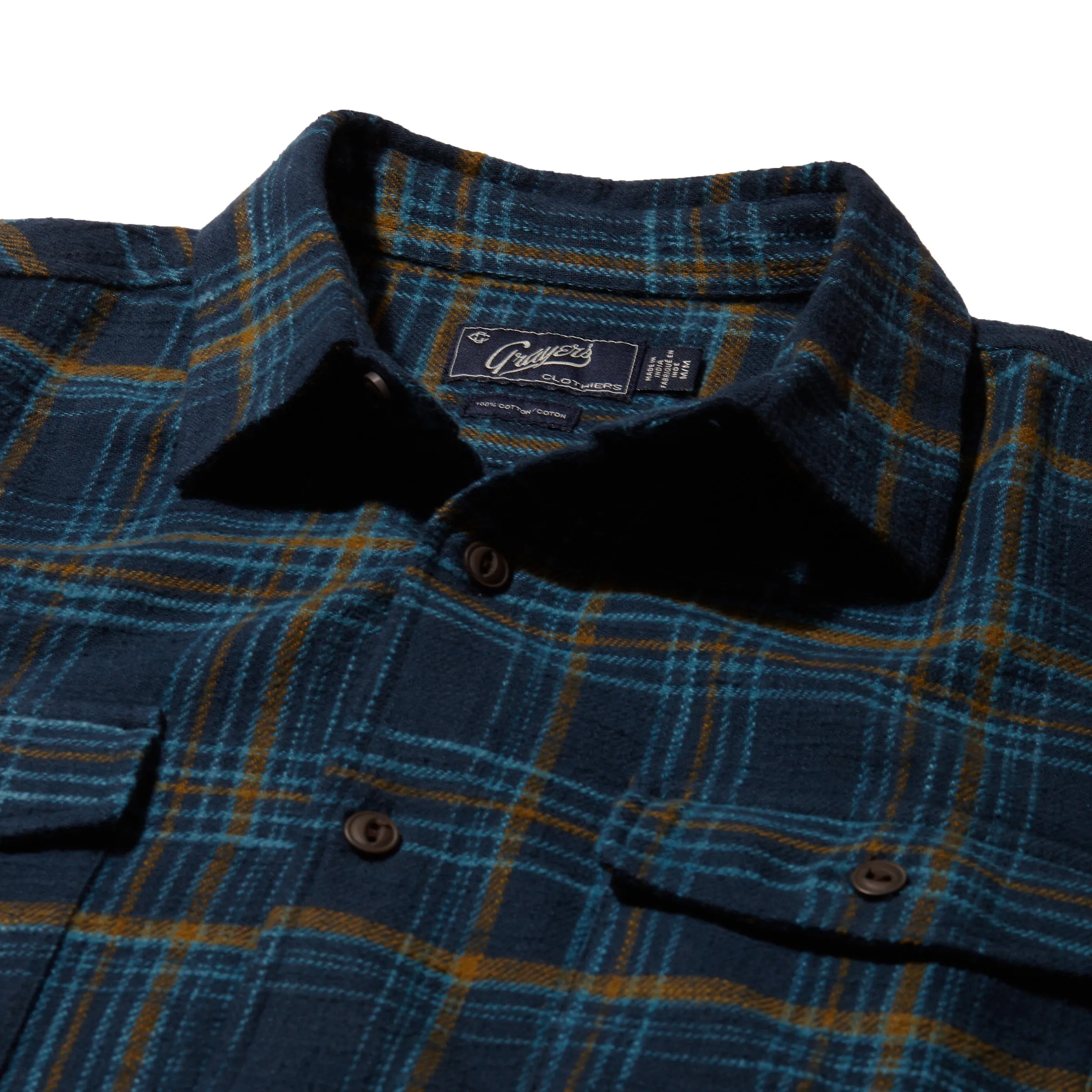 Vintage Slub Twill Shirt - Blue Curry