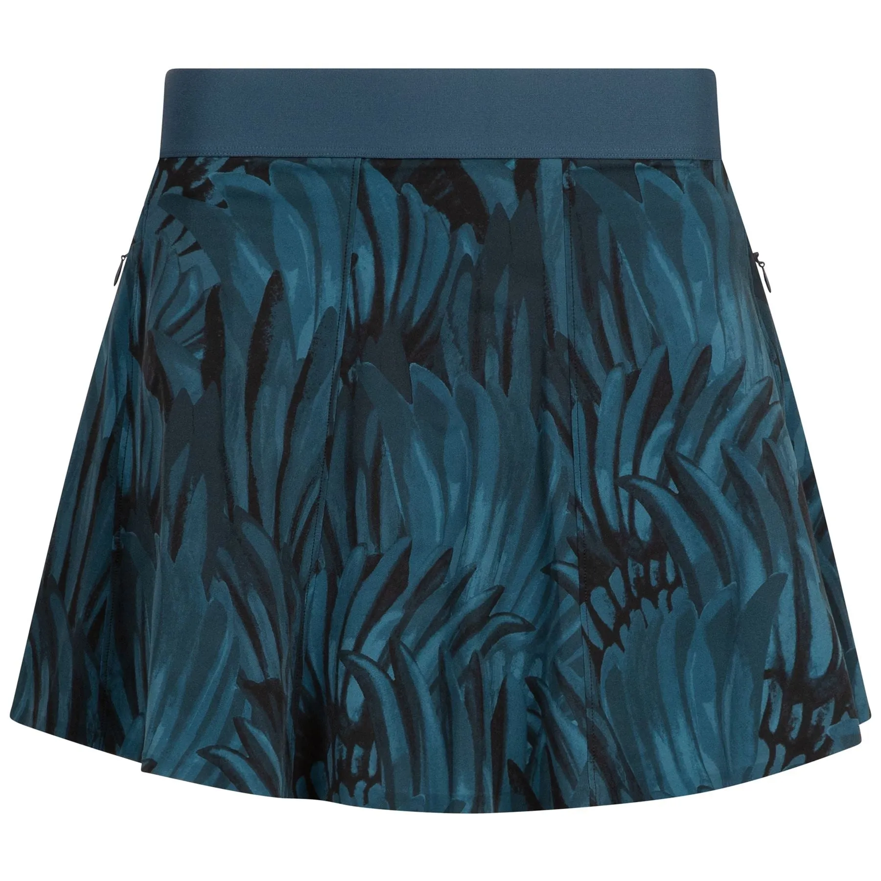 Womens Camo Feather Phoenix Flare Skirt Aegean - AW24