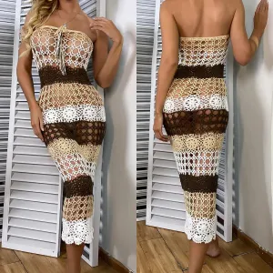 Women's Hollow Hand Crochet Long dress