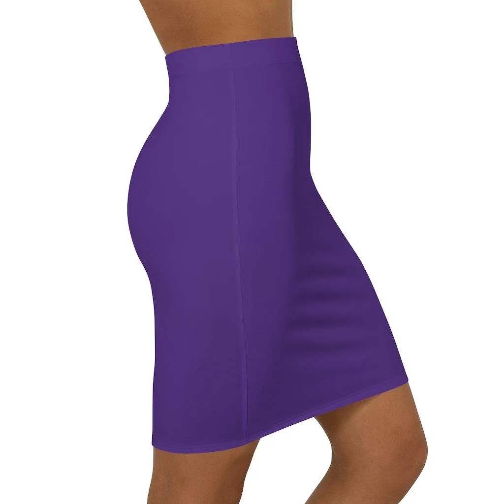 Womens Skirt, Purple Pencil Skirt